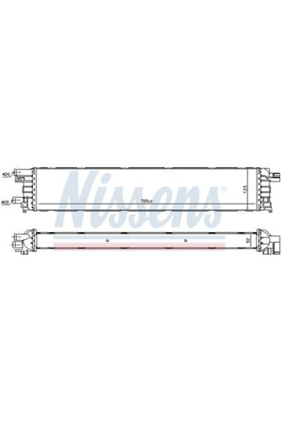 Radiatore bassa temperatura, Intercooler NISSENS 123-60355