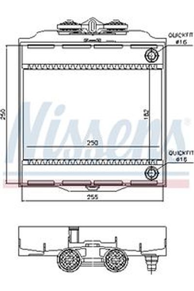 Radiatore, Raffreddamento motore NISSENS 123-60874