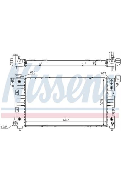 Radiatore, Raffreddamento motore NISSENS 123-60999A