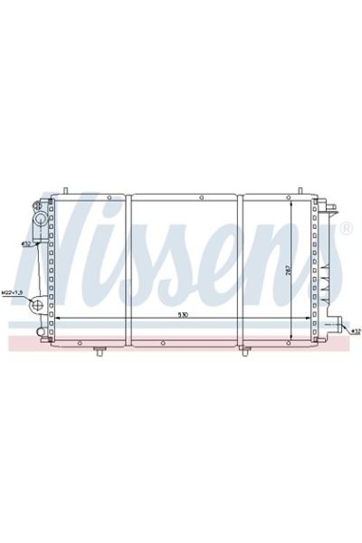 Radiatore, Raffreddamento motore NISSENS 123-61337