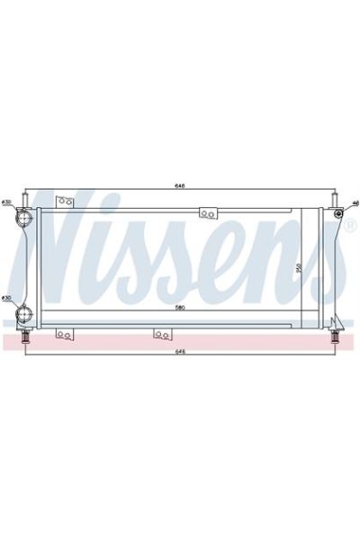 Radiatore, Raffreddamento motore NISSENS 123-617731