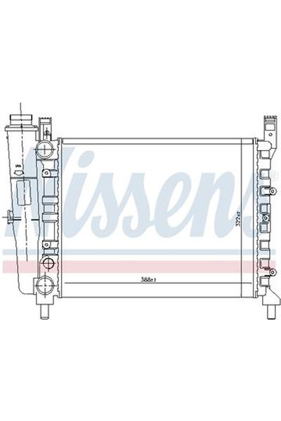 Radiatore, Raffreddamento motore NISSENS 123-61940