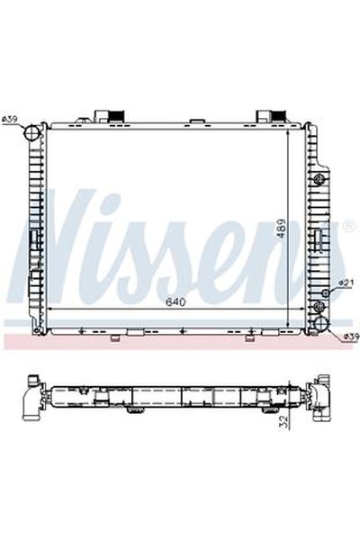 Radiatore, Raffreddamento motore NISSENS 123-62608A