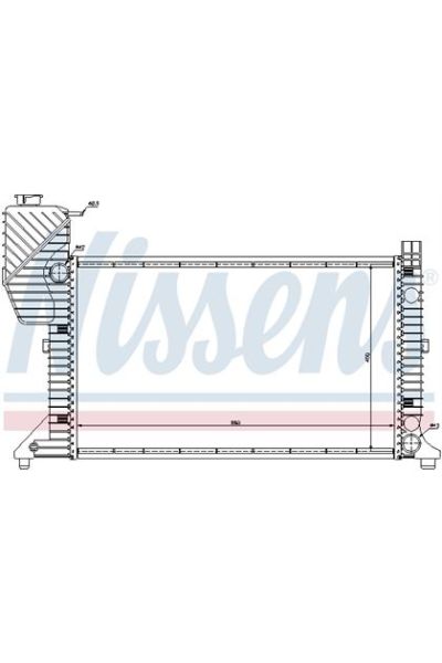 Radiatore, Raffreddamento motore NISSENS 123-62664A