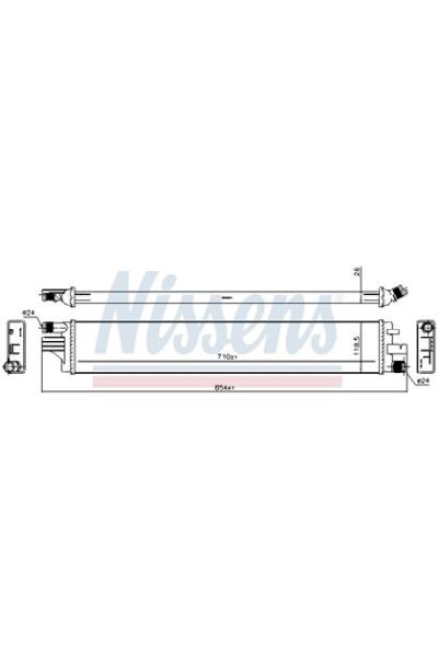 Radiatore, Raffreddamento motore NISSENS 123-630794