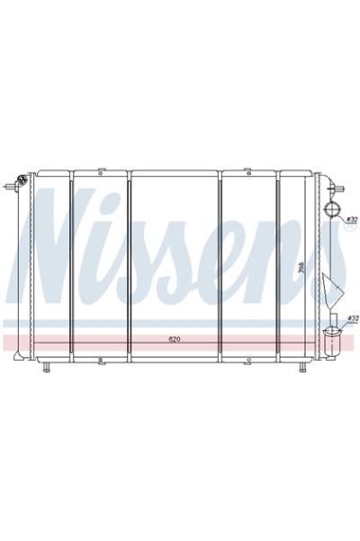 Radiatore, Raffreddamento motore NISSENS 123-63874