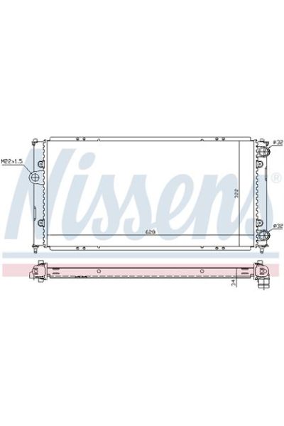 Radiatore, Raffreddamento motore NISSENS 123-652681