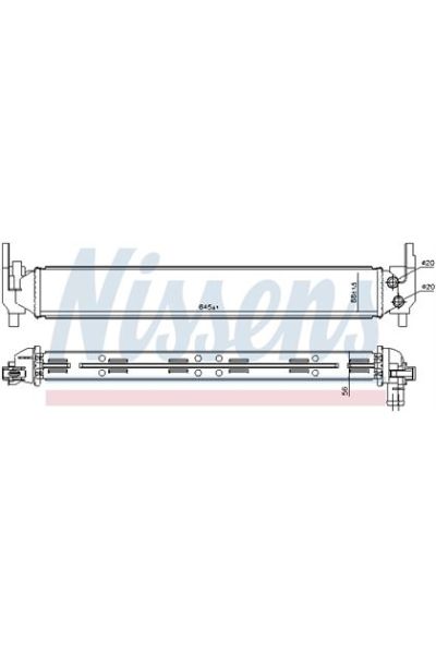 Radiatore bassa temperatura, Intercooler NISSENS 123-65331