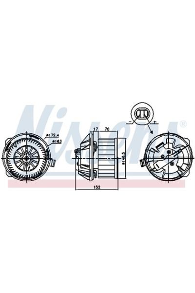 Ventilatore abitacolo NISSENS 123-87228