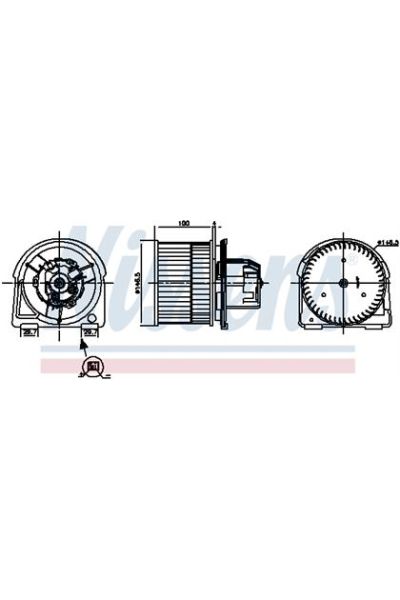 Ventilatore abitacolo NISSENS 123-87382