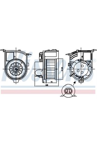 Ventilatore abitacolo NISSENS 123-87843