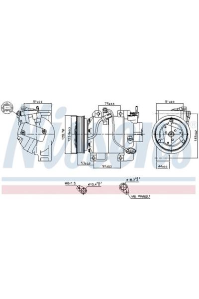 Compressore, Climatizzatore NISSENS 123-890700