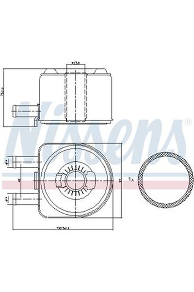 Radiatore olio, Olio motore NISSENS 123-90603