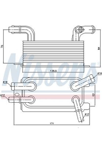 Radiatore olio, Cambio automatico NISSENS 123-90642