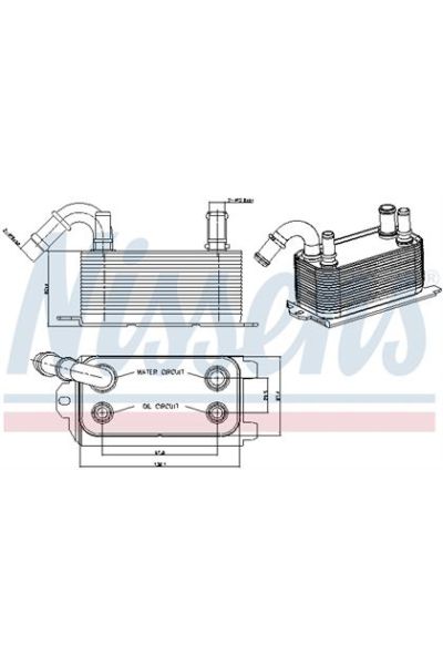 Radiatore olio, Cambio automatico NISSENS 123-90661