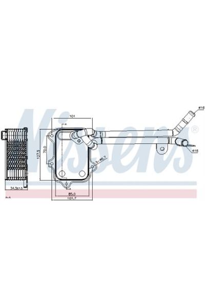 Radiatore olio, Olio motore NISSENS 123-90679