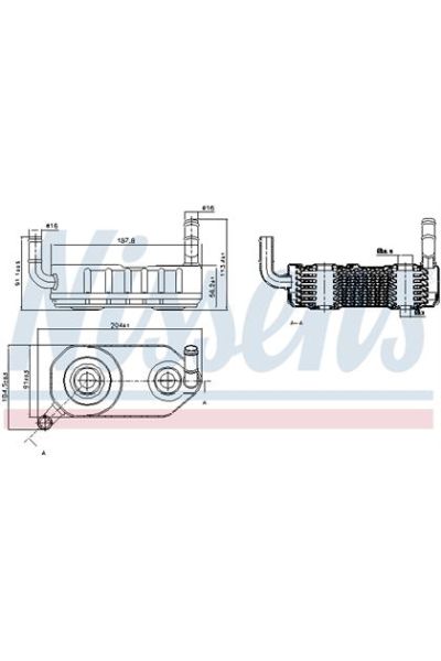 Radiatore olio, Cambio automatico NISSENS 123-90708