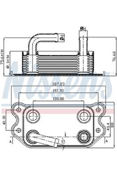 Radiatore olio, Olio motore NISSENS 123-90714