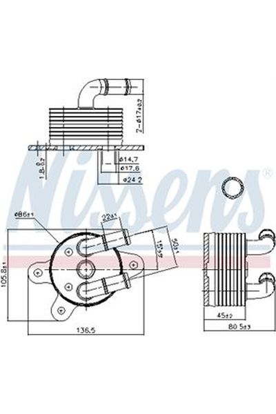 Radiatore olio, Cambio automatico NISSENS 123-90842