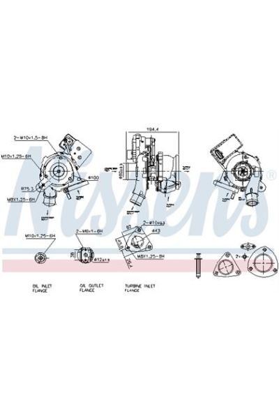 Turbocompressore, Sovralimentazione NISSENS 123-93413