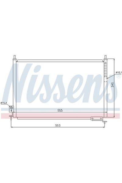 Condensatore, Climatizzatore NISSENS 123-940008