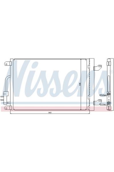 Condensatore, Climatizzatore NISSENS 123-940015