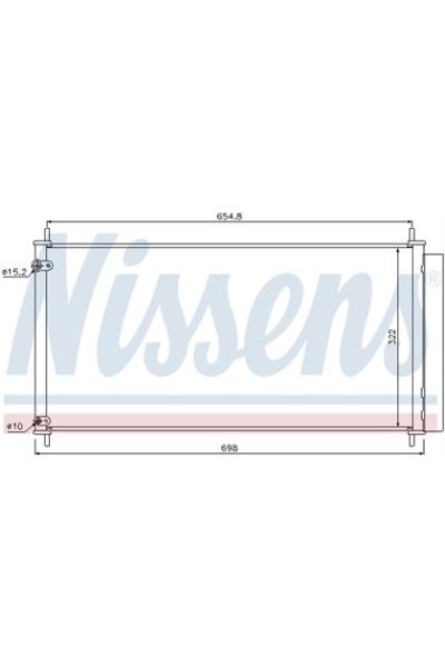 Condensatore, Climatizzatore NISSENS 123-940036