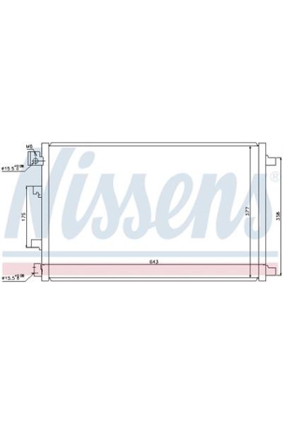 Condensatore, Climatizzatore NISSENS 123-940038