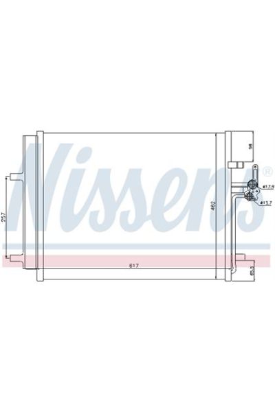 Condensatore, Climatizzatore NISSENS 123-940043