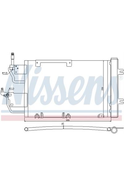 Condensatore, Climatizzatore NISSENS 123-940052