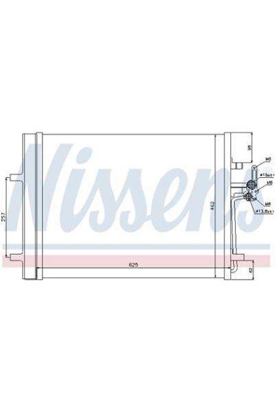 Condensatore, Climatizzatore NISSENS 123-940088