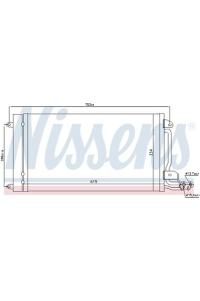 Condensatore, Climatizzatore NISSENS 123-940093