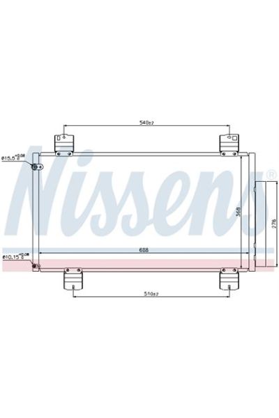 Condensatore, Climatizzatore NISSENS 123-940113