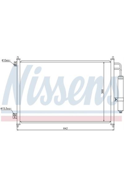 Condensatore, Climatizzatore NISSENS 123-940121