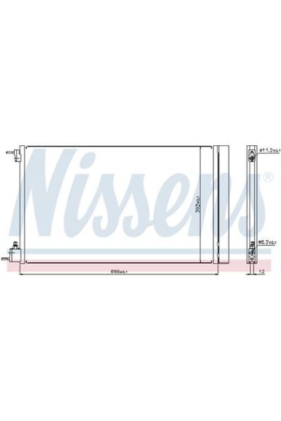 Condensatore, Climatizzatore NISSENS 123-940124