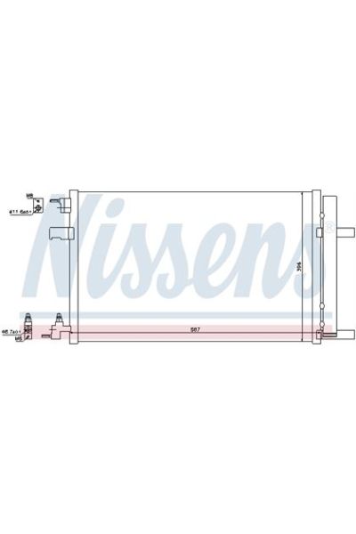 Condensatore, Climatizzatore NISSENS 123-940135