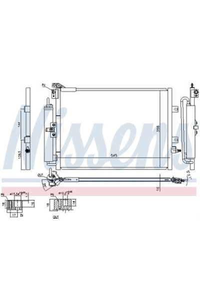 Condensatore, Climatizzatore NISSENS 123-940142