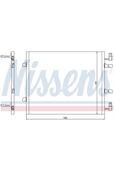 Condensatore, Climatizzatore NISSENS 123-940147