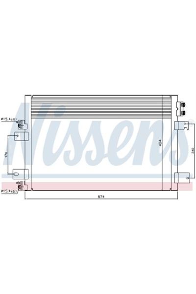 Condensatore, Climatizzatore NISSENS 123-940151