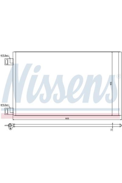 Condensatore, Climatizzatore NISSENS 123-940184