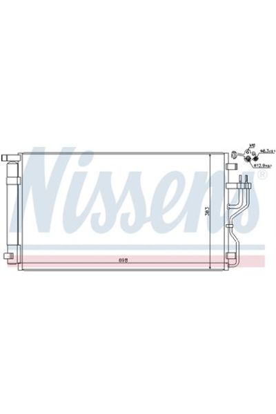 Condensatore, Climatizzatore NISSENS 123-940208