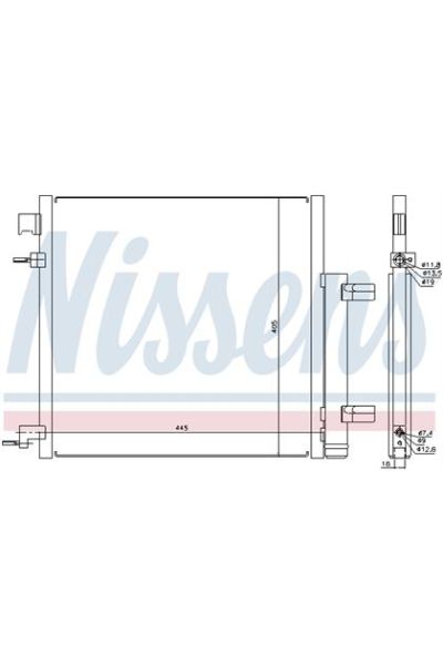 Condensatore, Climatizzatore NISSENS 123-940247