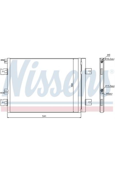 Condensatore, Climatizzatore NISSENS 123-940262