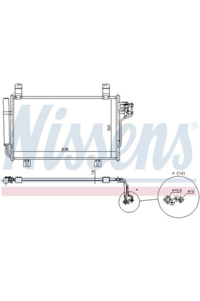 Condensatore, Climatizzatore NISSENS 123-940326