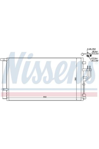 Condensatore, Climatizzatore NISSENS 123-940351