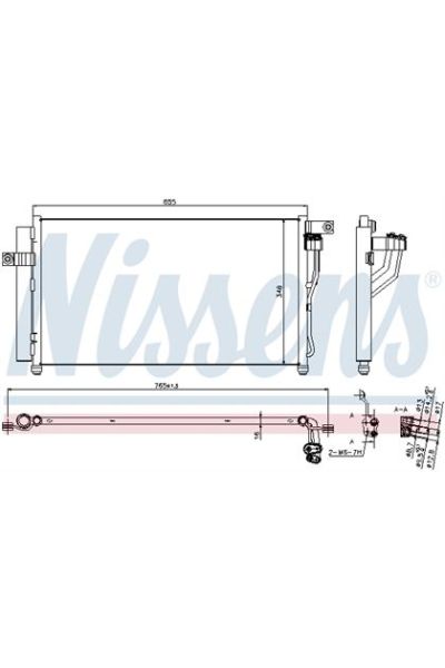 Condensatore, Climatizzatore NISSENS 123-940360