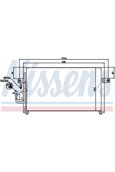 Condensatore, Climatizzatore NISSENS 123-94037