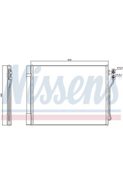 Condensatore, Climatizzatore NISSENS 123-940370