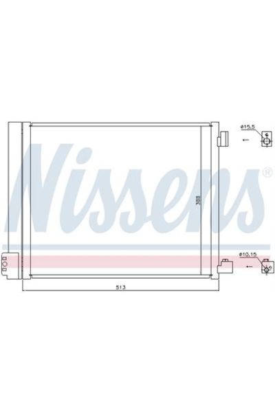 Condensatore, Climatizzatore NISSENS 123-940371