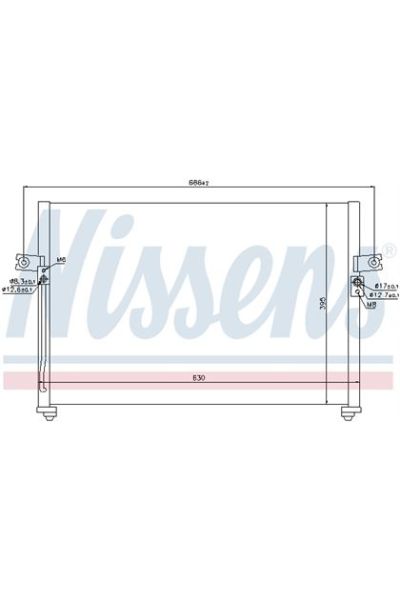 Condensatore, Climatizzatore NISSENS 123-94038